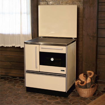 Štednjak na čvrsto gorivo MBS ROYAL 720 PLUS P3 CRVENI,KREM,BRAON (sa poklopcem i termometrom)