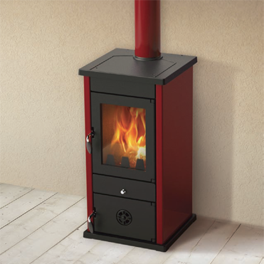 Peć na čvrsto gorivo MBS THERMO VESTA (crvena, crna, krem, siva)
