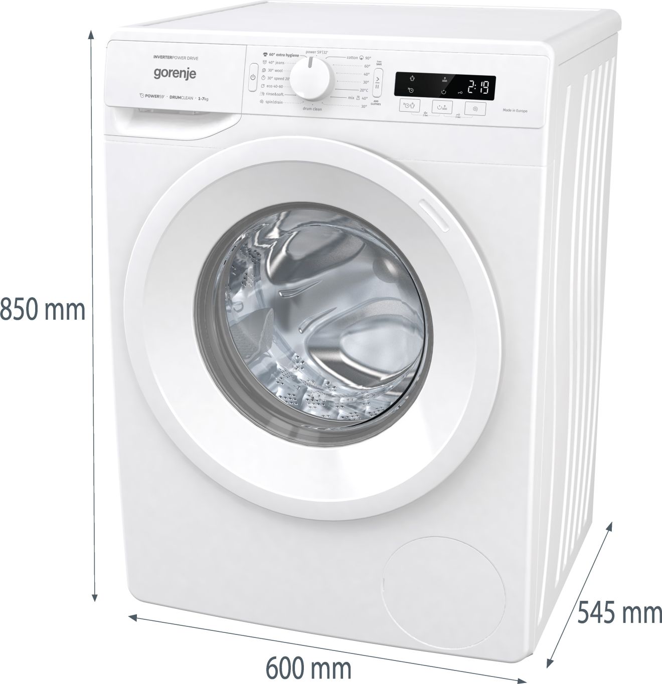 Gorenje Samostalna mašina za pranje veša WNPI72B - Image 11