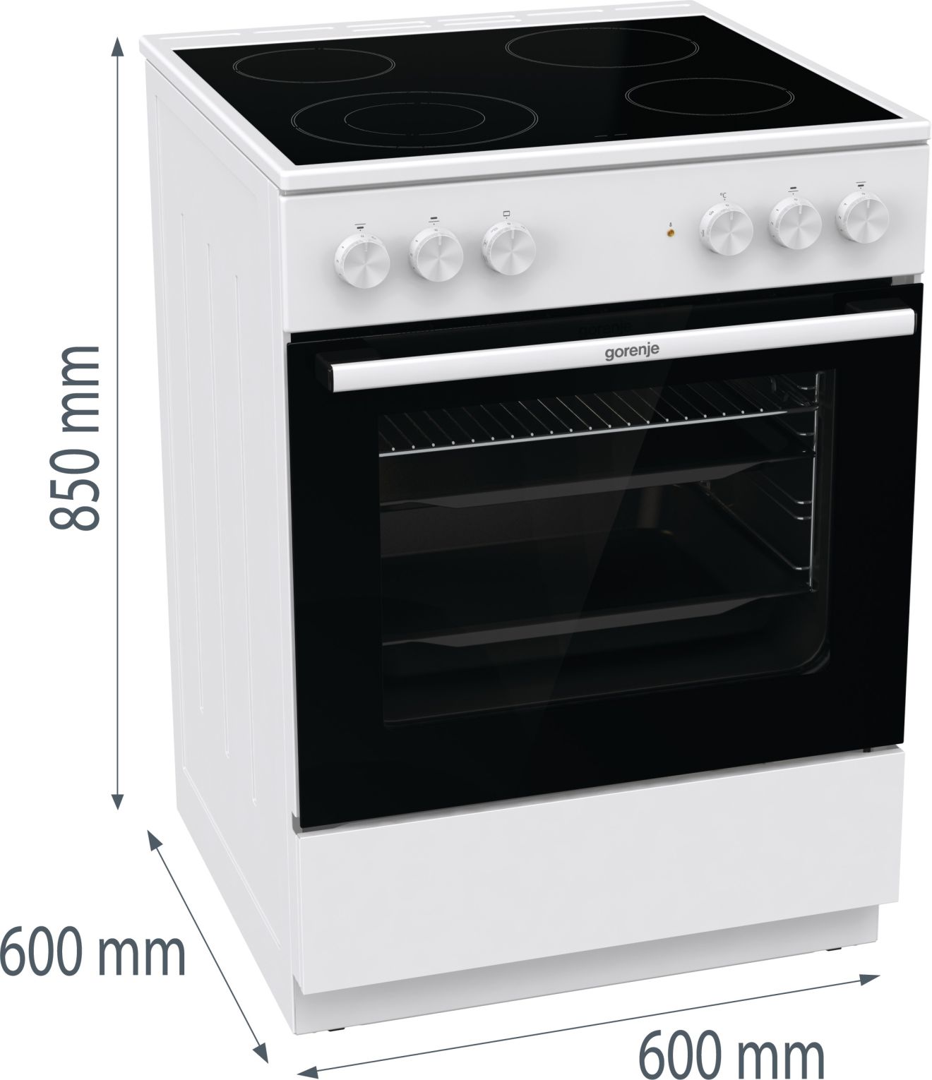 Gorenje Električni staklokeramički šporet GEC6A41WC - Image 7