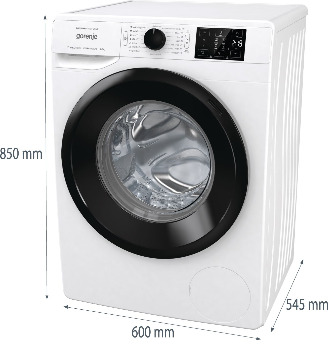 Gorenje Samostalna mašina za pranje veša WNEI84AS - Image 10