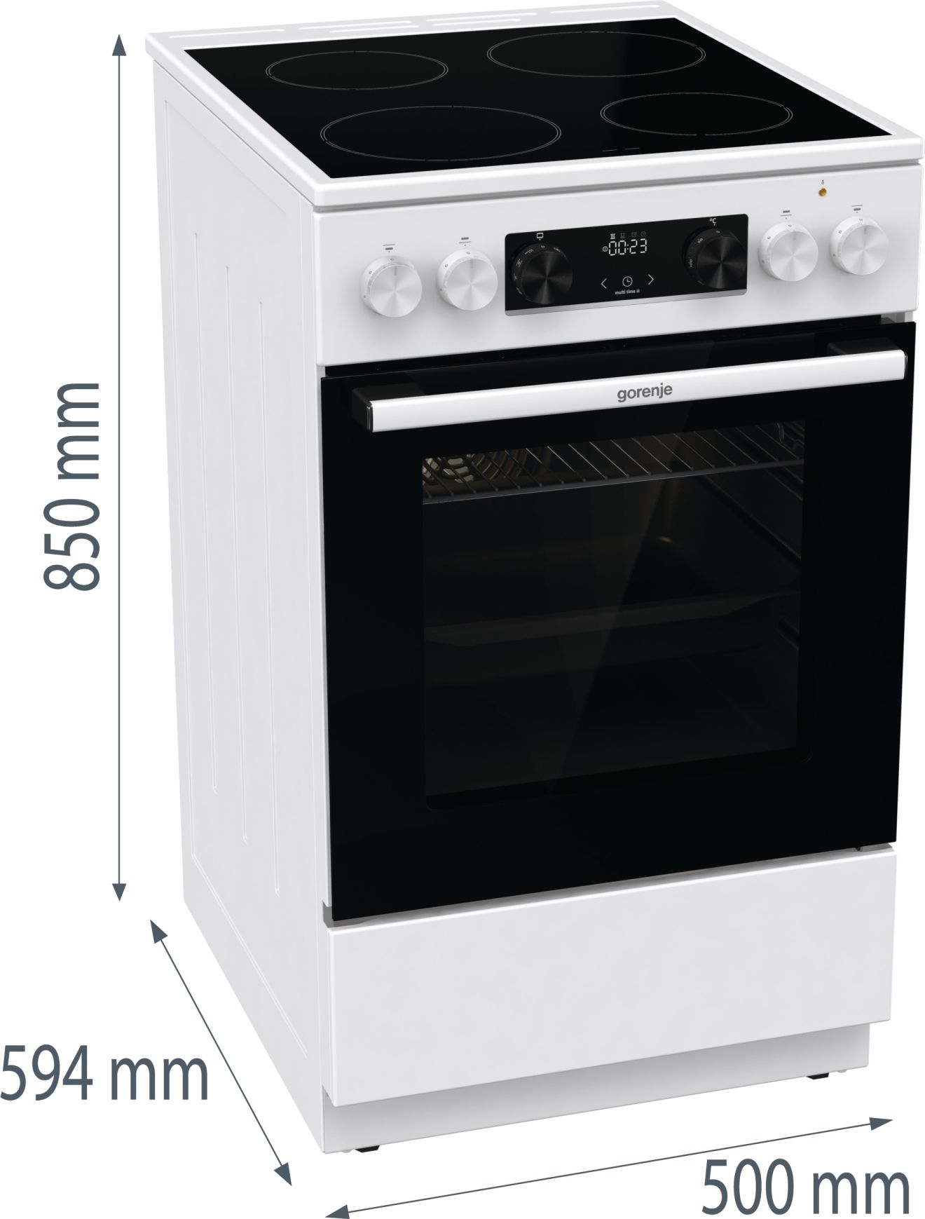 Gorenje Električni staklokeramički šporet GEC5C61WG - Image 7