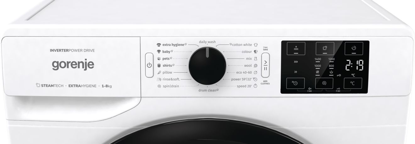 Gorenje Samostalna mašina za pranje veša WNEI84AS - Image 15