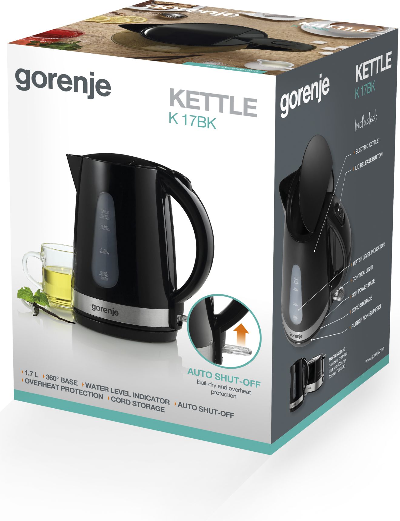 Gorenje Električno kuvalo za vodu K17BK - Image 5