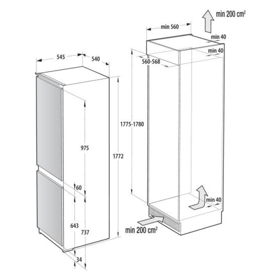 Gorenje Ugradni integrisani frižider NRKI517E41 - Image 11