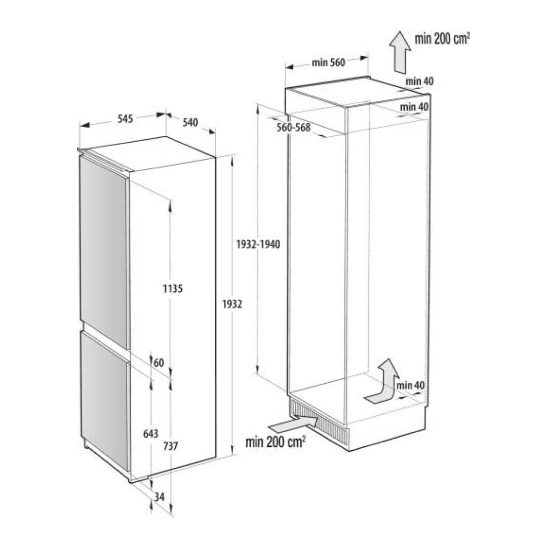 Gorenje Ugradni integrisani frižider NRKI519E41 - Image 12