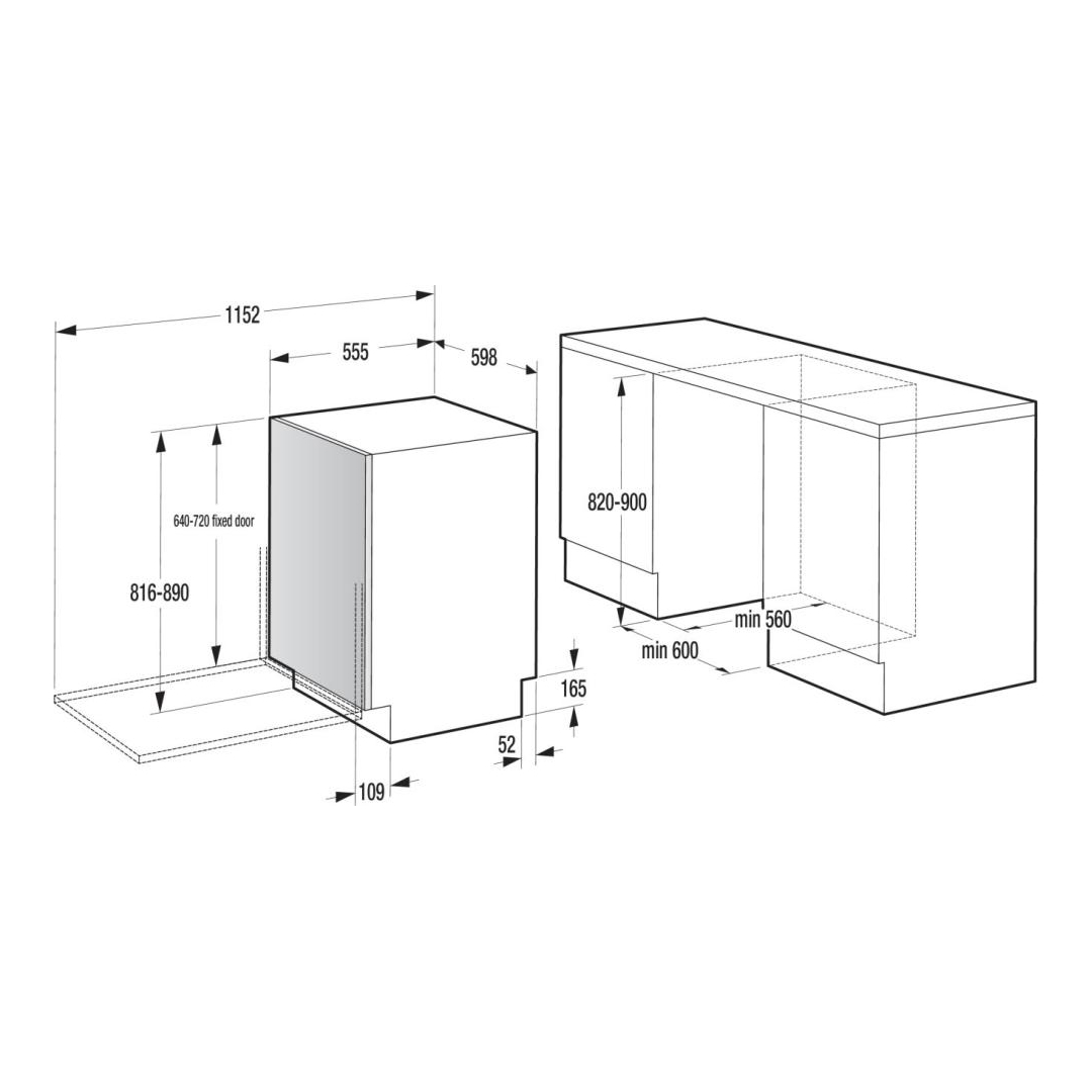 Potpuno ugradna mašina za pranje sudova GV693A65UVAD Gorenje - Image 13