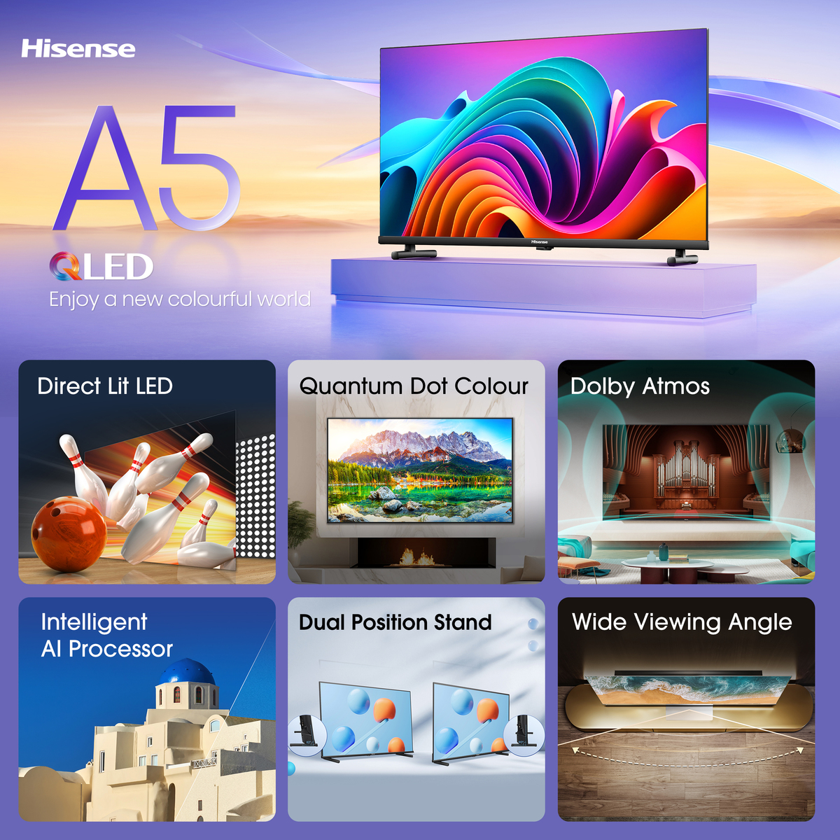 Hisense QLED Smart TV 32A5NQ - Image 4
