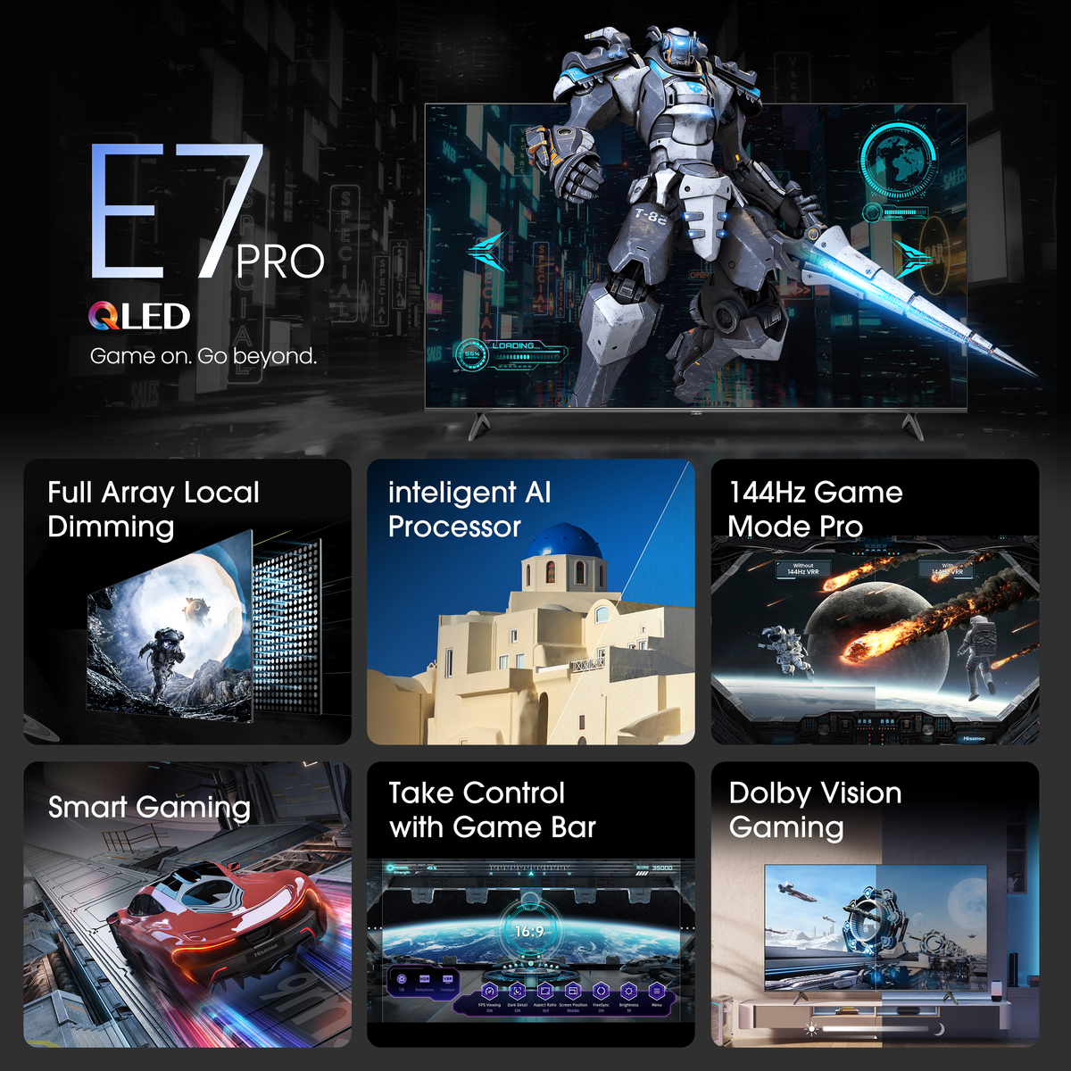 Hisense QLED Smart TV 65E7NQ PRO - Image 4