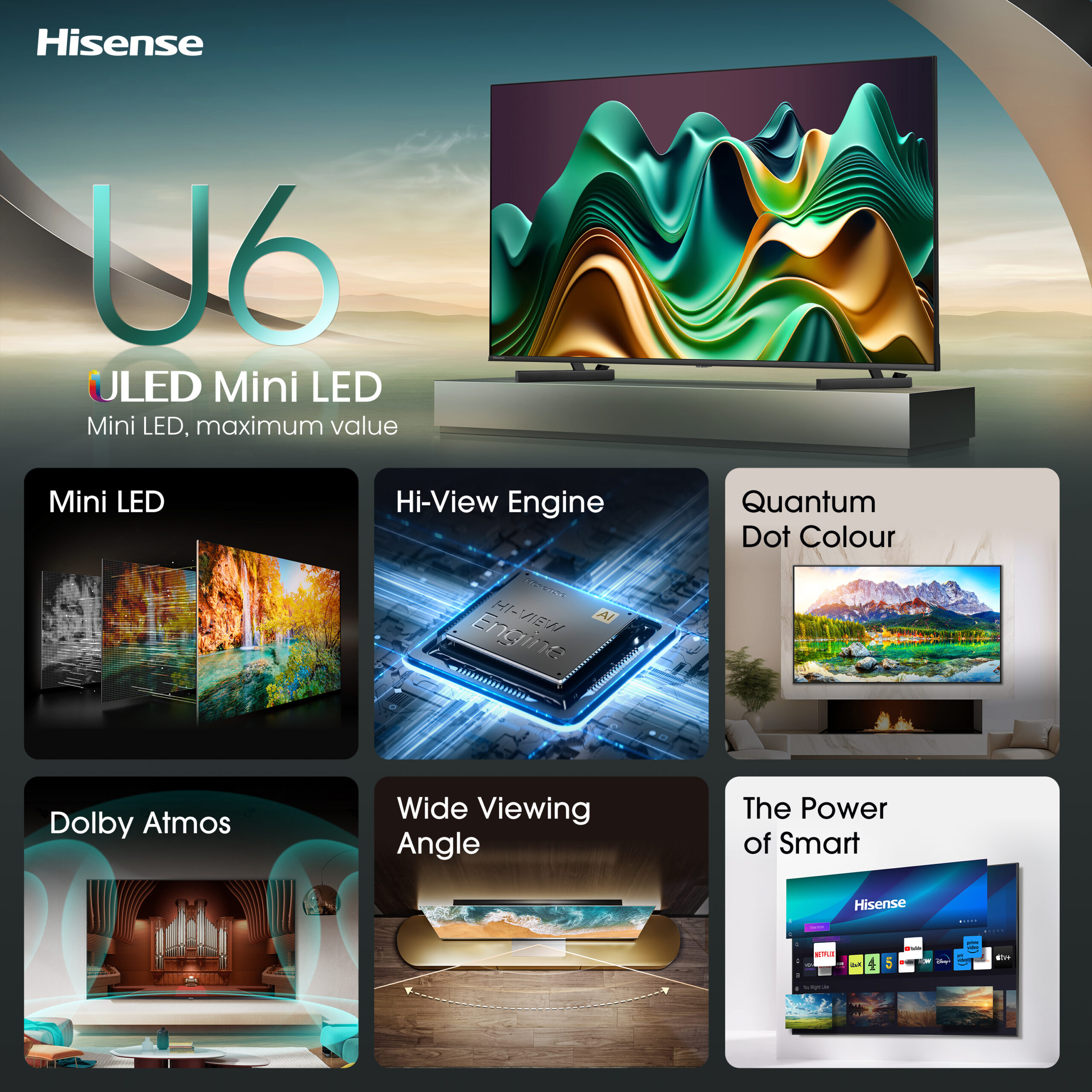 Hisense Mini-LED Smart TV 50U6NQ - Image 4