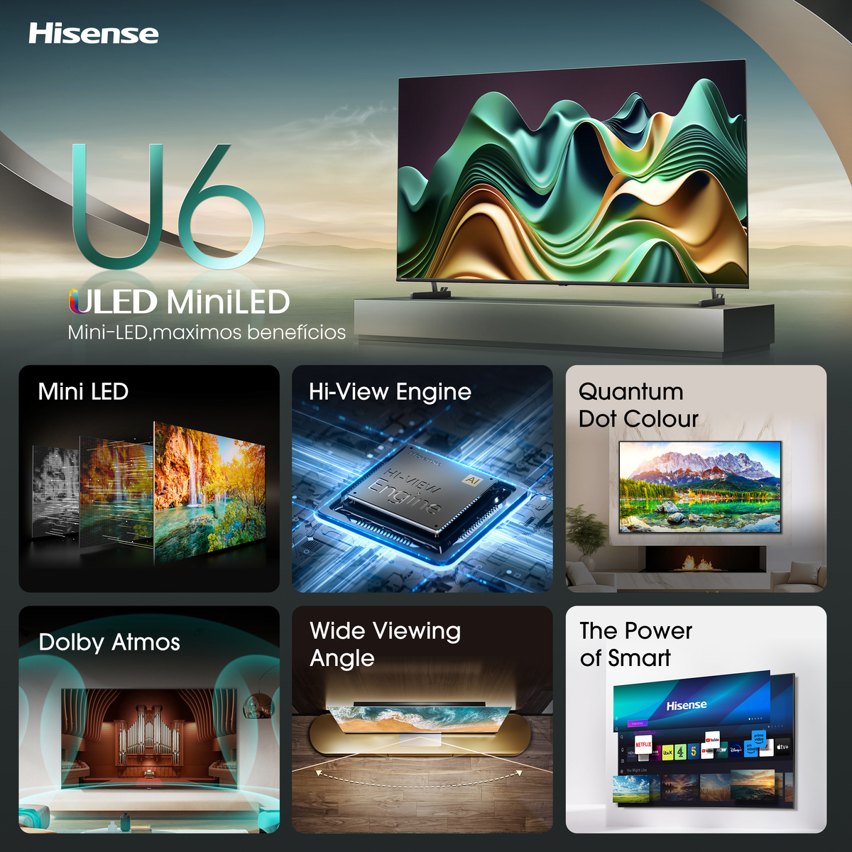 Hisense Mini-LED Smart TV 55U6NQ - Image 4