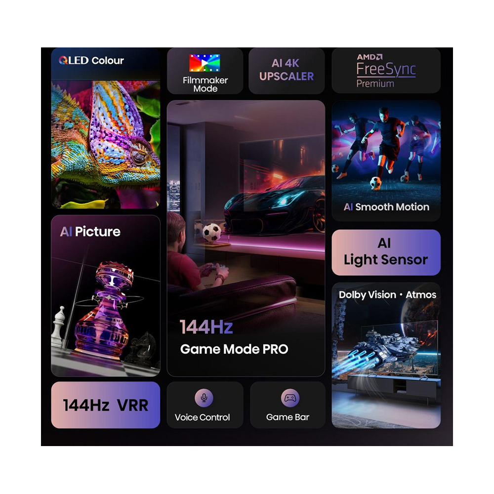 65 '' E7Q PRO | QLED Smart TV 4K 144 Hz - Image 3