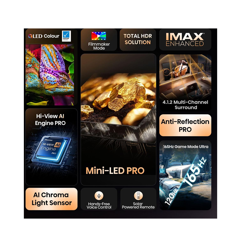 Hisense Televizor 75 '' U8Q | ULED MiniLED Smart TV 4K 165 Hz - Image 3