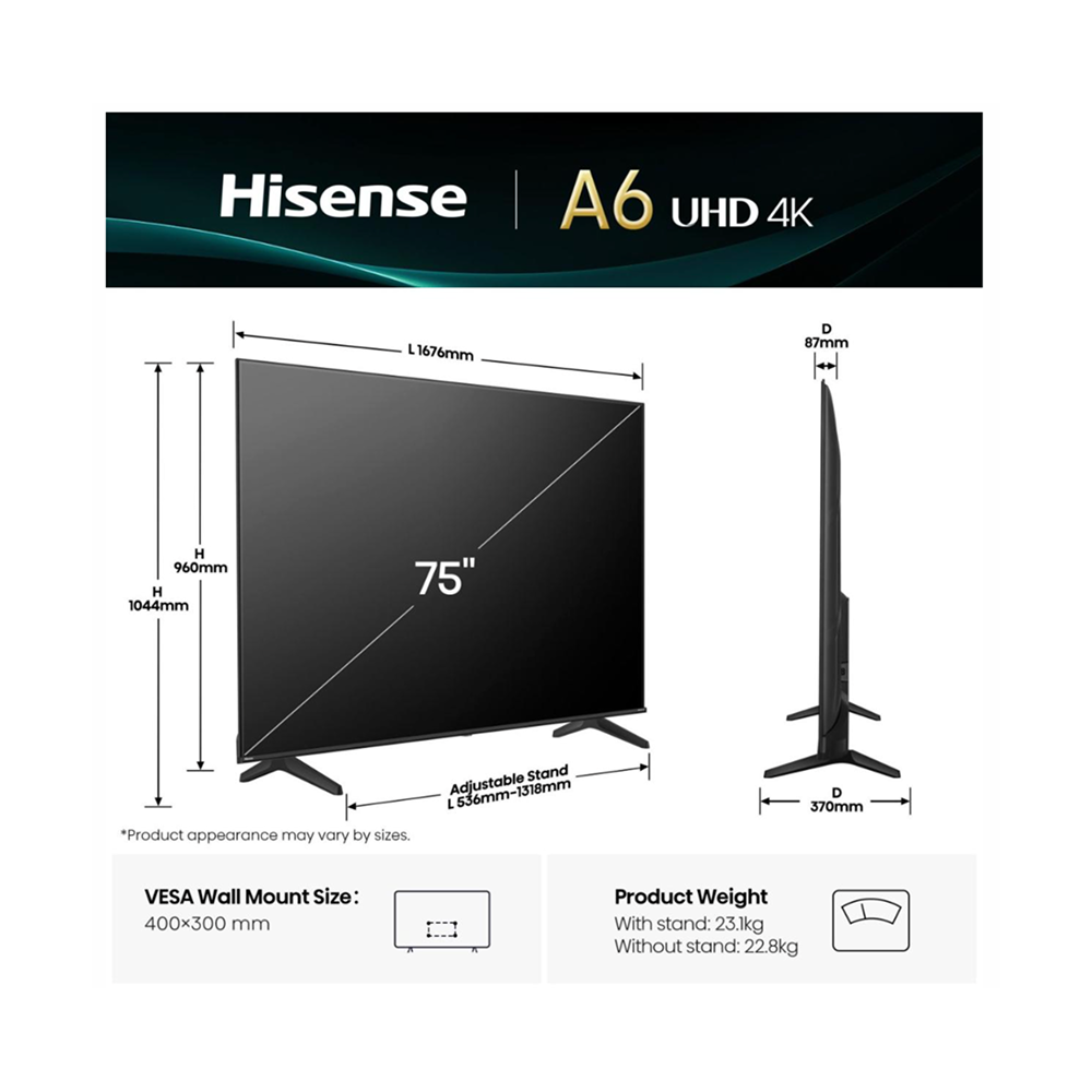 75 '' A6Q | UHD Smart TV 4K 60 Hz - Image 2